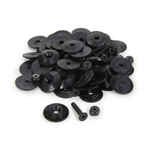 Wear Strip Installation Kit, Flathead, Countersunk Washers / Nuts, Plastic / Ste